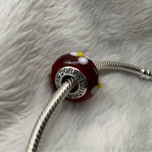 Pandora Red Murano Glass Bead